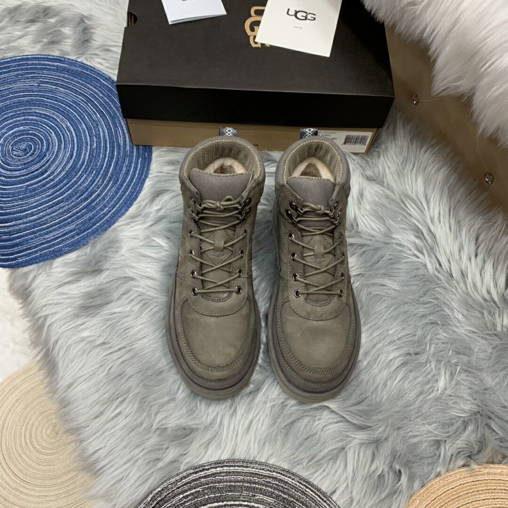 Men's Grey Lace-Up Casual Sneakers | Everyday Style – In Stock