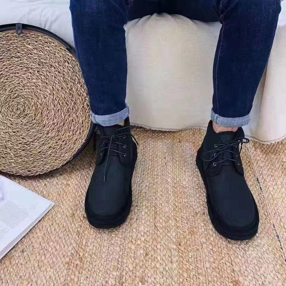 Black Neum Zip-Up Shoes | Upgraded Edition