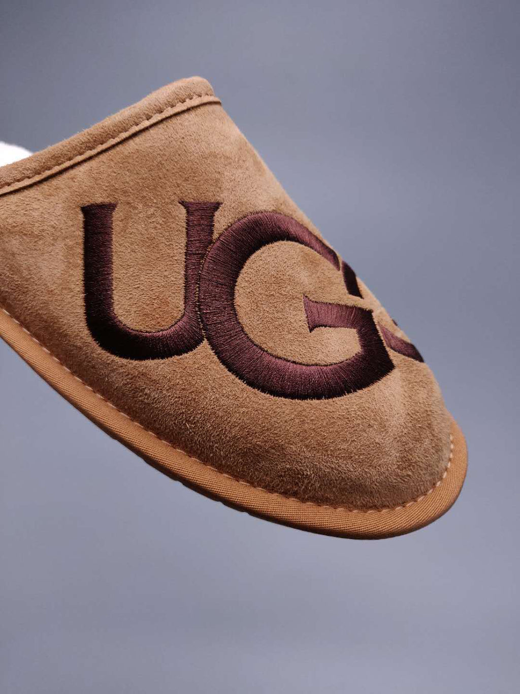 Chestnut Designer-Style Indoor Slippers | G Logo House Shoes – In Stock