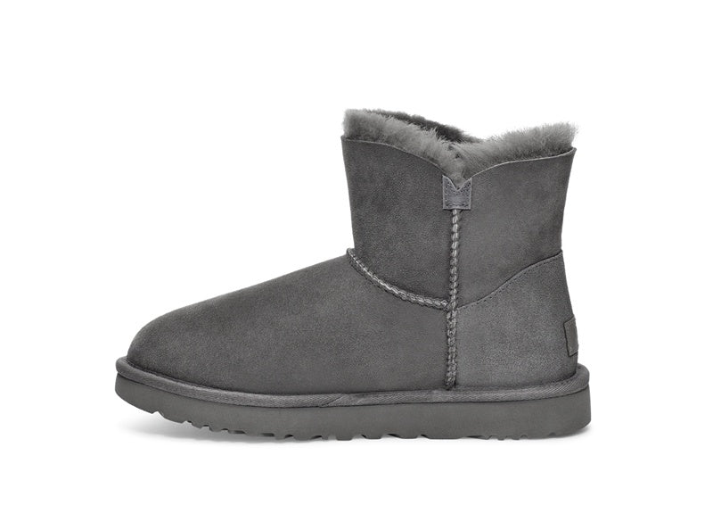 Grey Side Zip Ankle Boots | In Stock