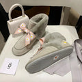 Grey Daisy Shoes | Chain & Ribbon Details – In Stock