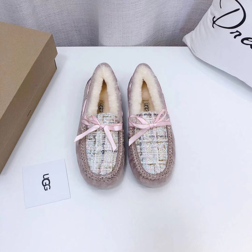 Dusty Pink Women's Driving Loafers | Elegant Chic Style