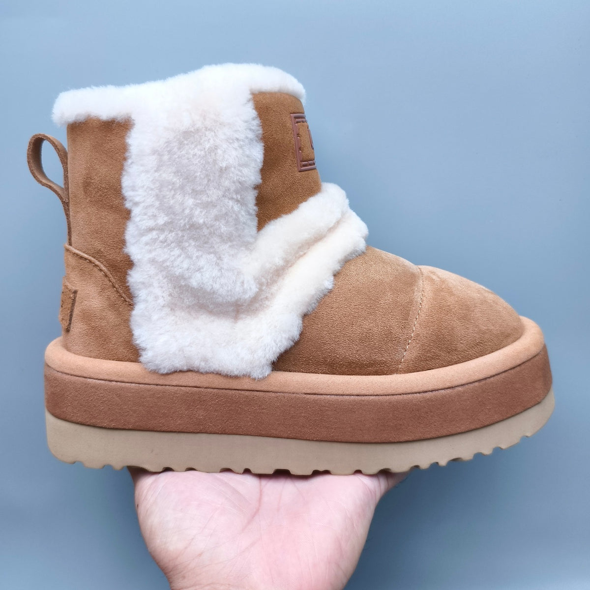 Chestnut Caterpillar Chunky Mid-Top Casual Sneakers | In Stock