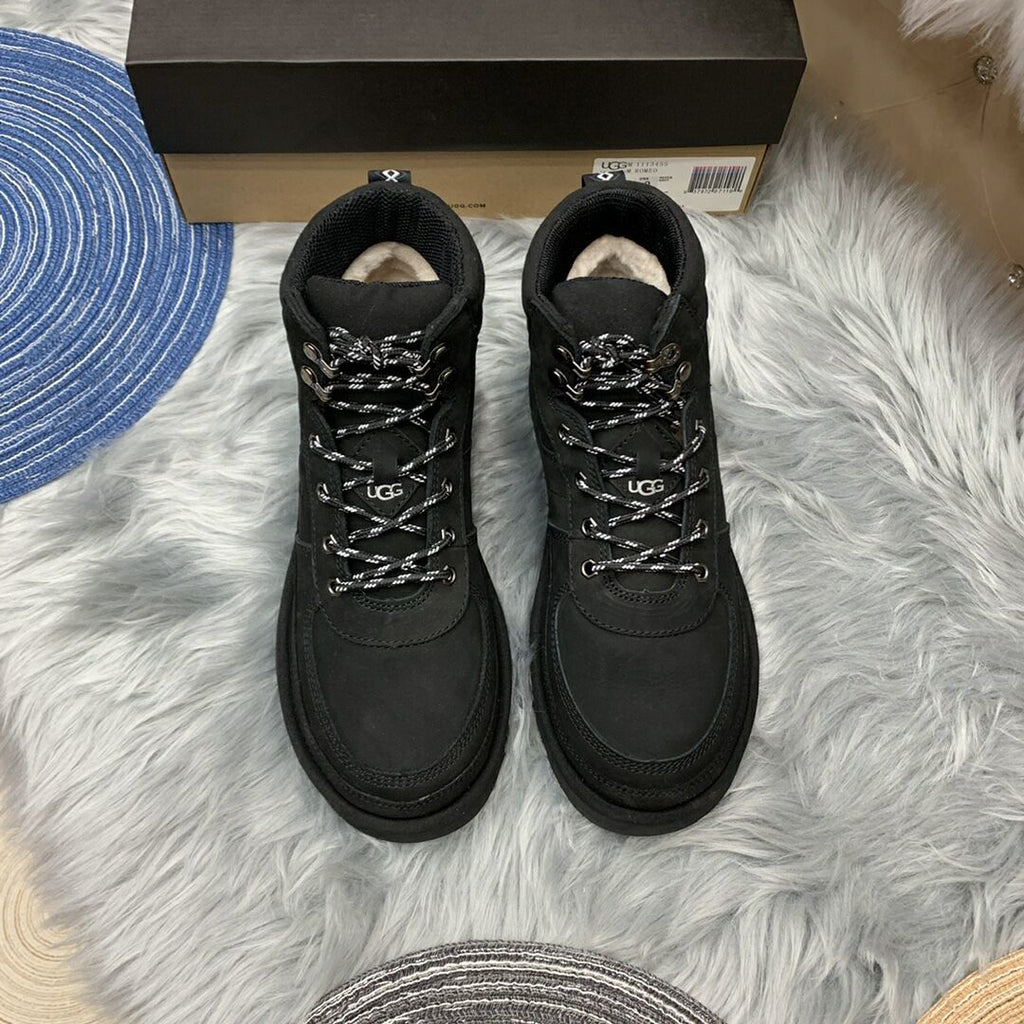 Men's Black Lace-Up Casual Sneakers | Everyday Style – In Stock