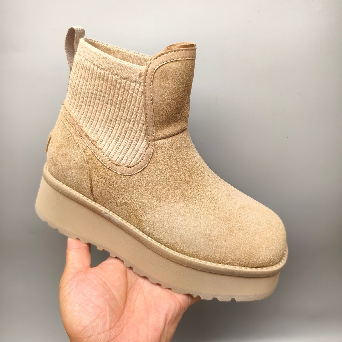 Sand 5cm Chunky Platform Fashion Sneakers | In Stock