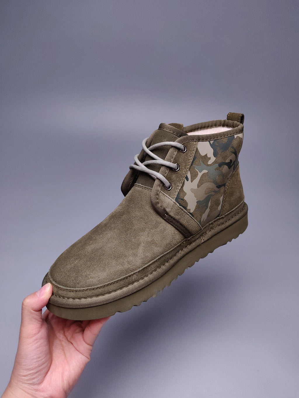Army Green Men's Shoes | Colorblock Camo Style – In Stock
