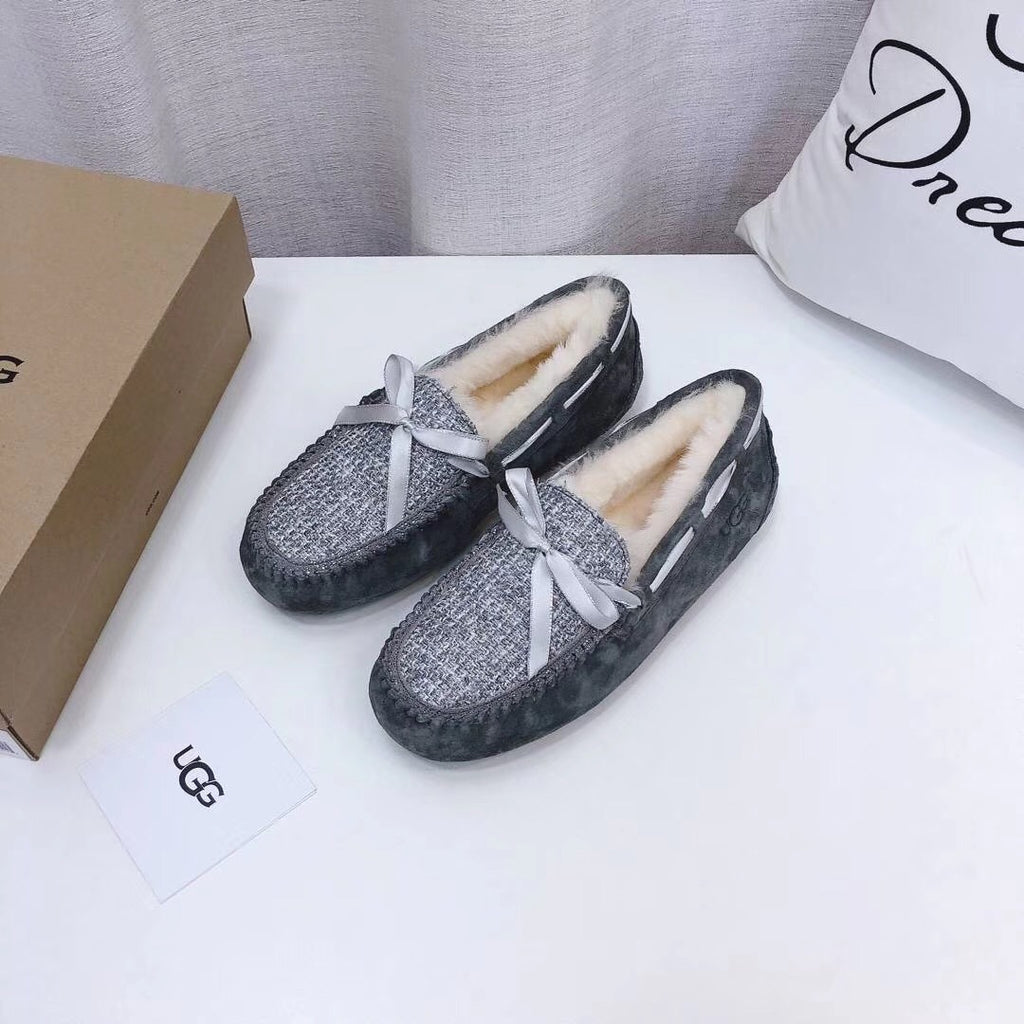 Grey Women's Driving Loafers | Elegant Chic Style