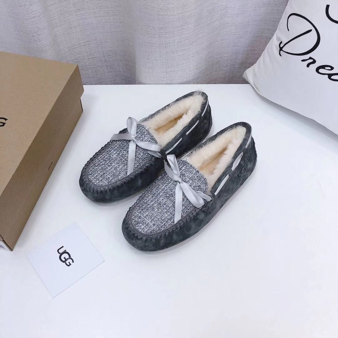 Grey Women's Driving Loafers | Elegant Chic Style