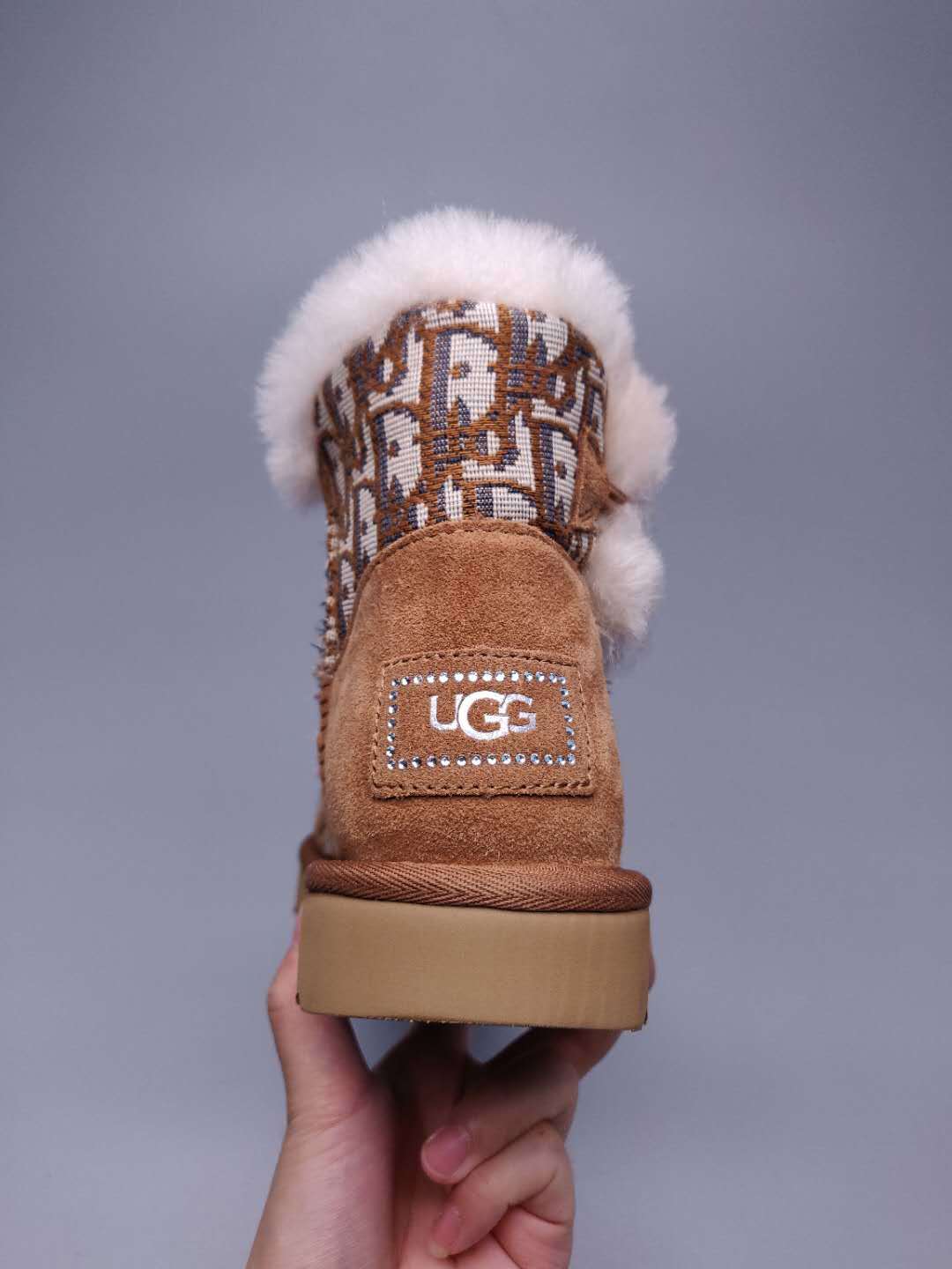 Chestnut Fabric-Textured Shoes | Statement Style – In Stock