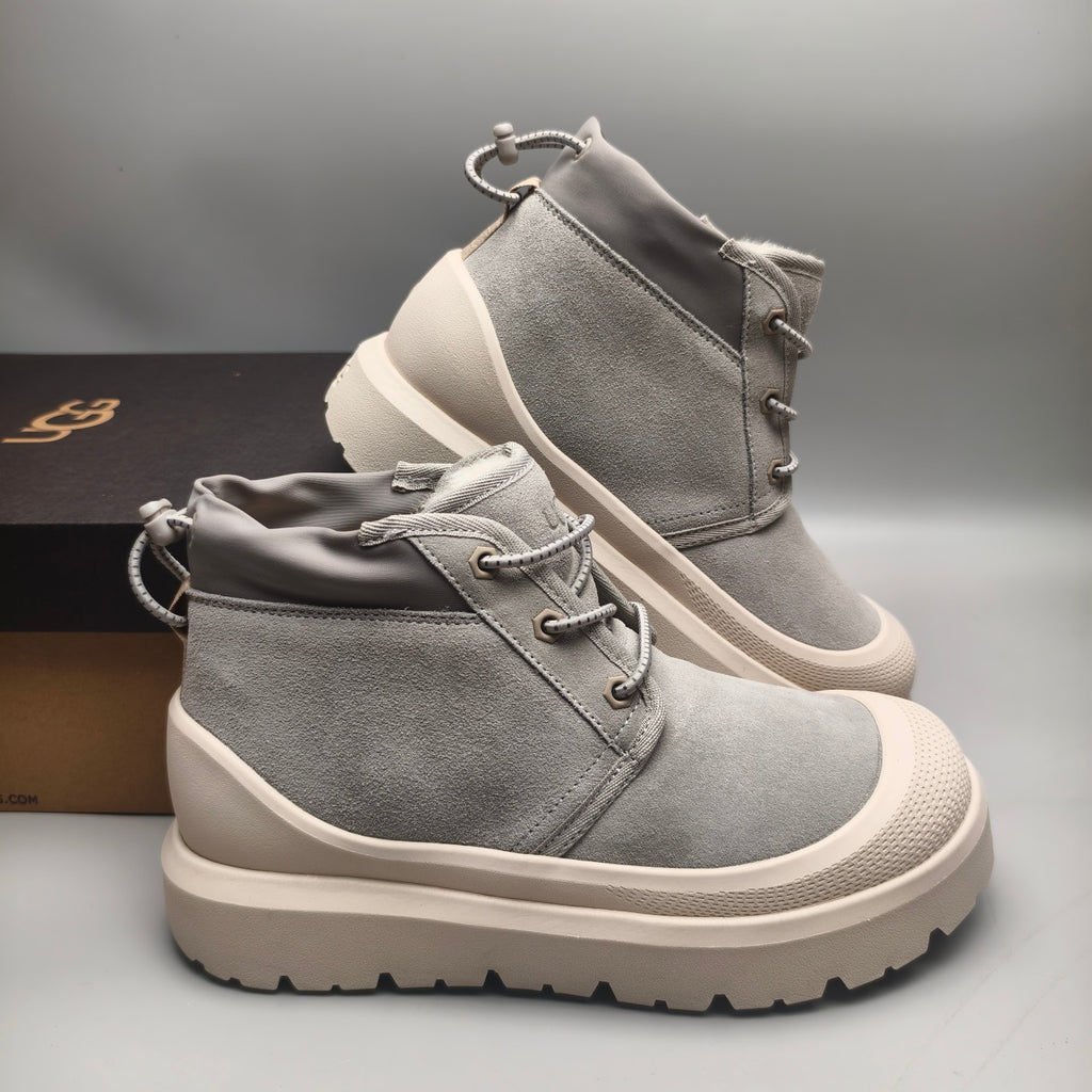 Light Grey Casual Shoes | High-Top Street Style – In Stock