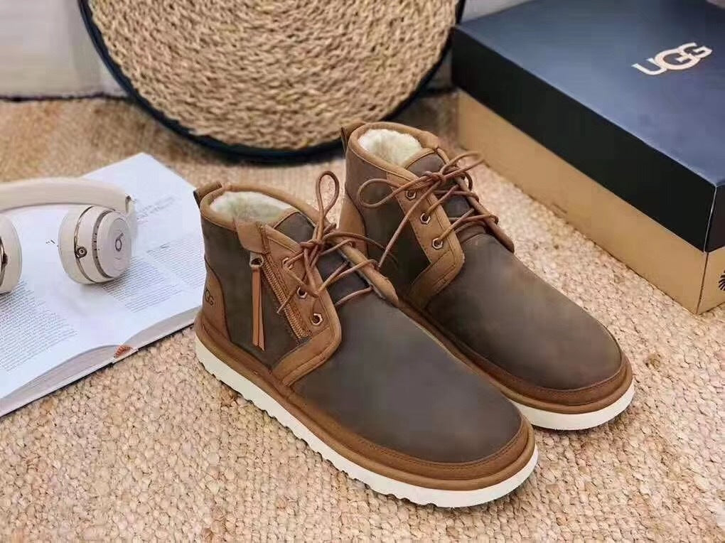 Chestnut Neum Zip-Up Shoes | Upgraded Edition