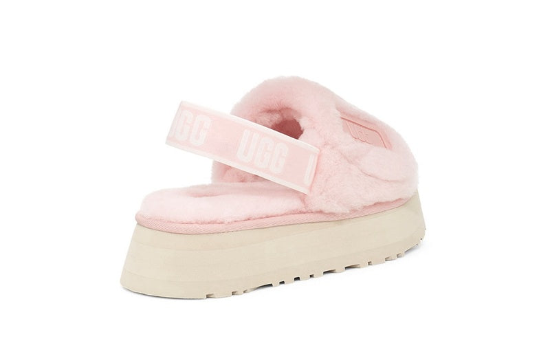Pink Disco Fluffy Sandals | In Stock