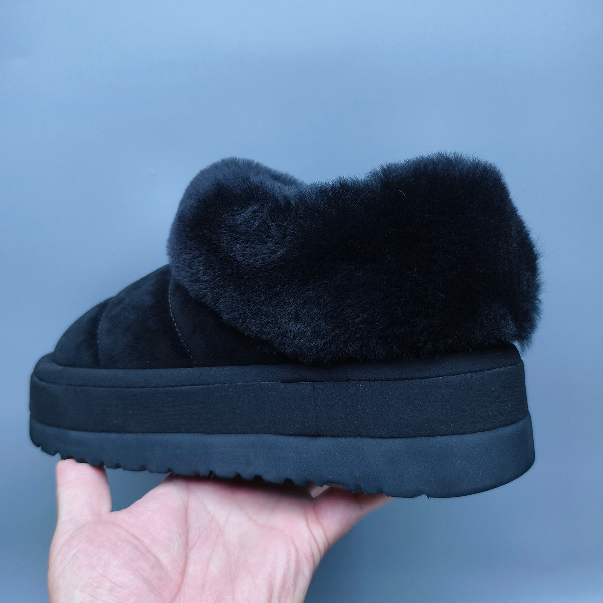 Black Platform Casual Shoes | Slip-On Style – In Stock