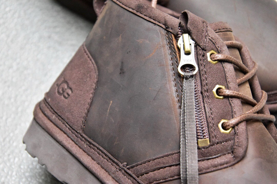 Men's Crazy Horse Leather Shoes | 3883 Zip-Up Edition