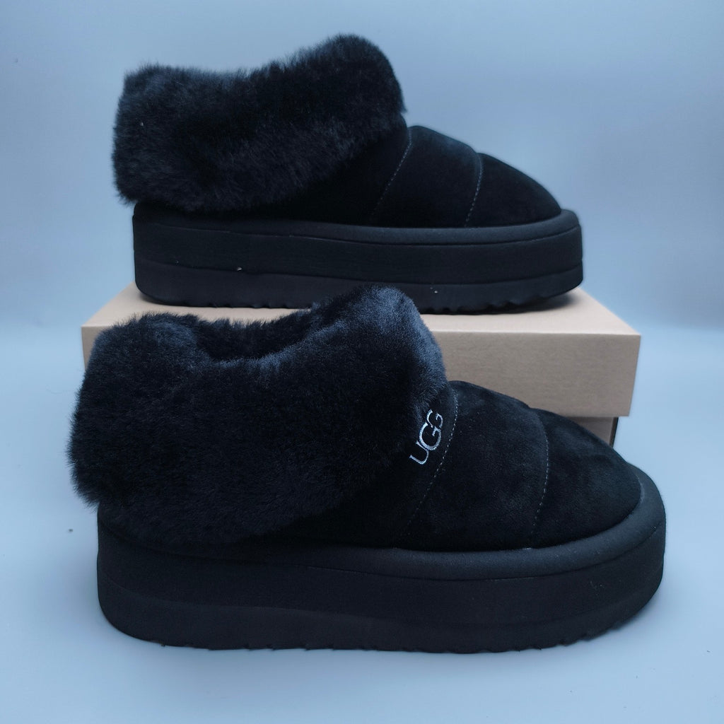 Black Platform Casual Shoes | Slip-On Style – In Stock