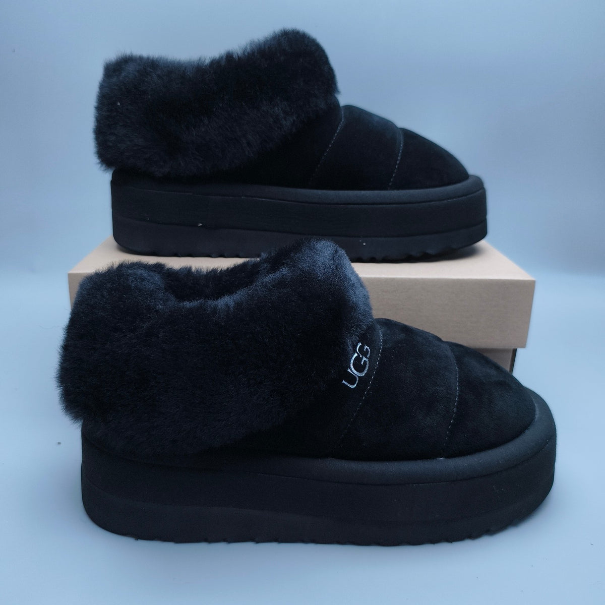 Black Platform Casual Shoes | Slip-On Style – In Stock
