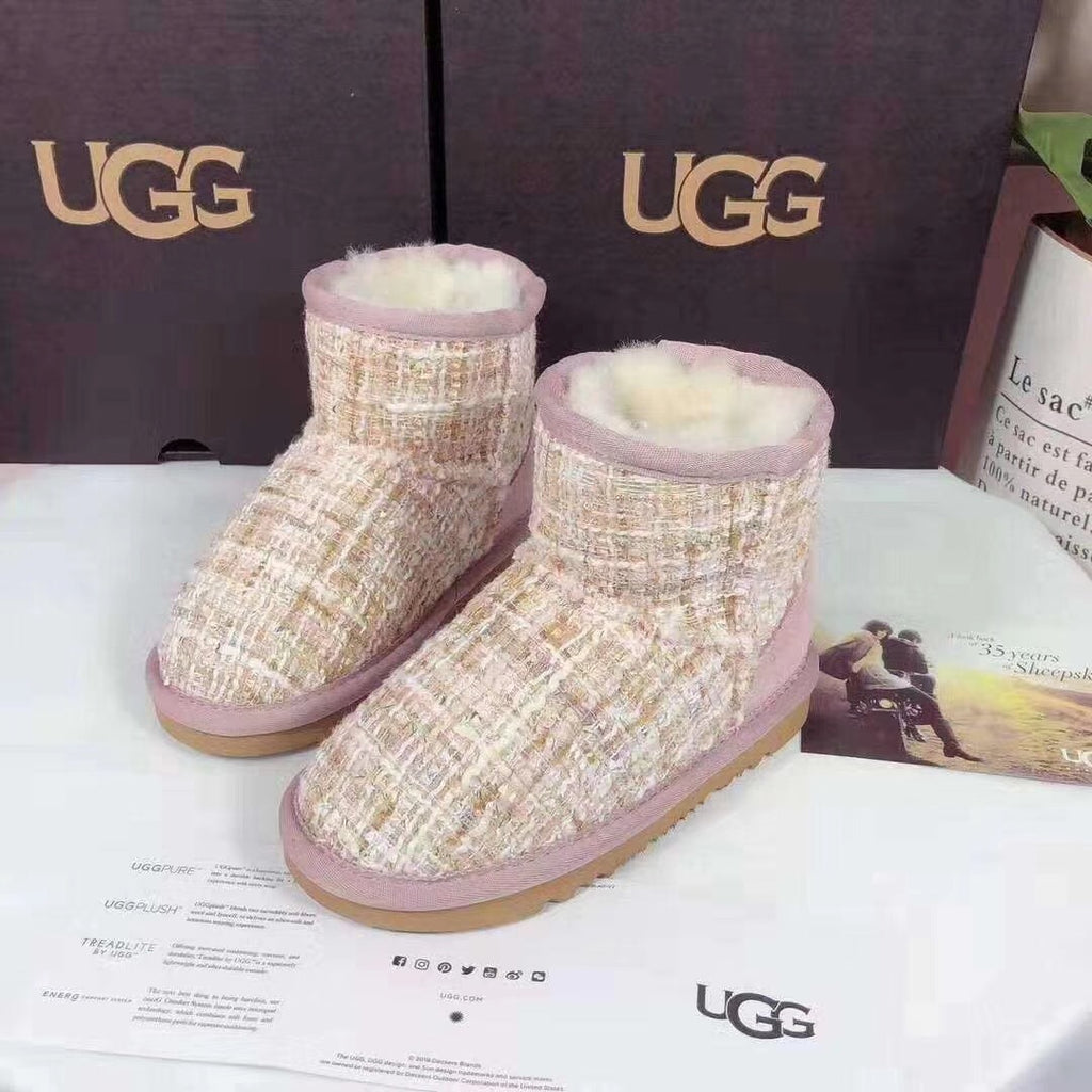 Chic Pink Kids' Snow Boots | Elegant Winter Style