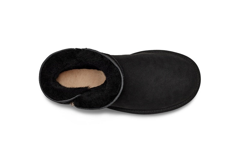 Black Side Zip Ankle Boots | In Stock