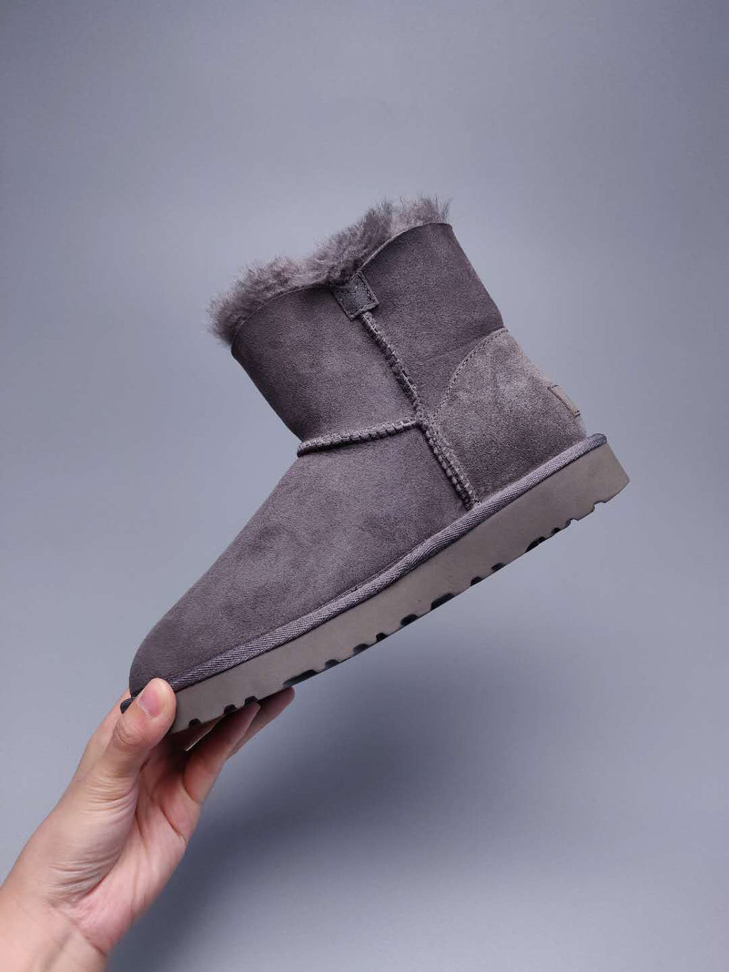 Grey Side Zip Ankle Boots | In Stock