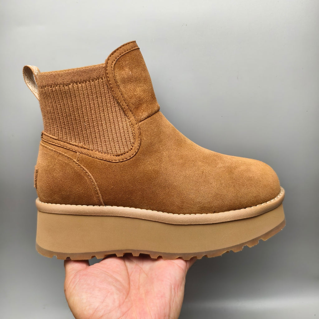 Chestnut 5cm Chunky Platform Fashion Sneakers | In Stock