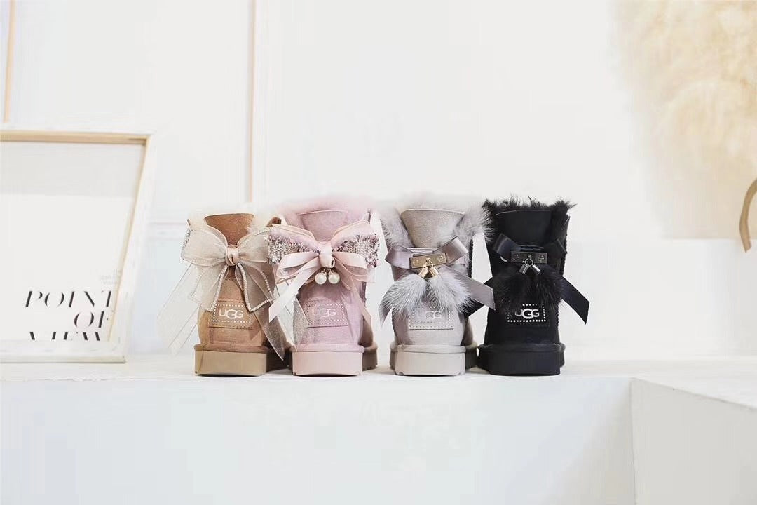 Dusty Pink Snow Boots | Three-Way Styling – Model 6503