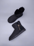 Black Side Zip Ankle Boots | In Stock