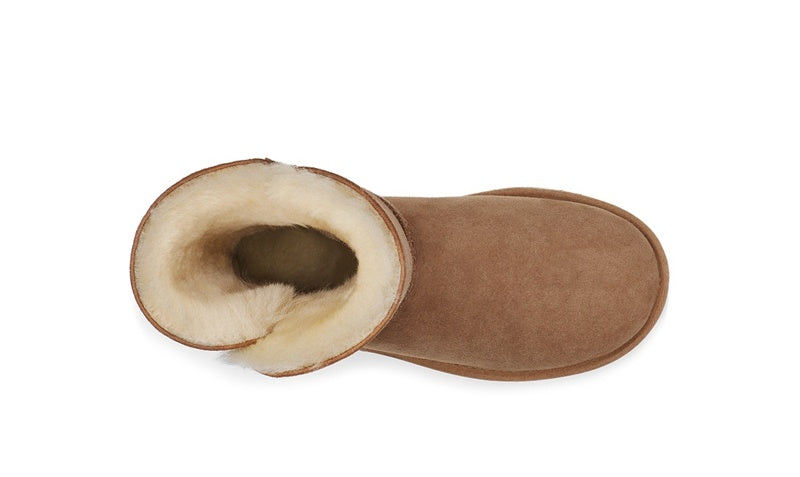 Chestnut Side Zip Mid-Calf Boots | In Stock