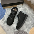 Men's Black Lace-Up Casual Sneakers | Everyday Style – In Stock