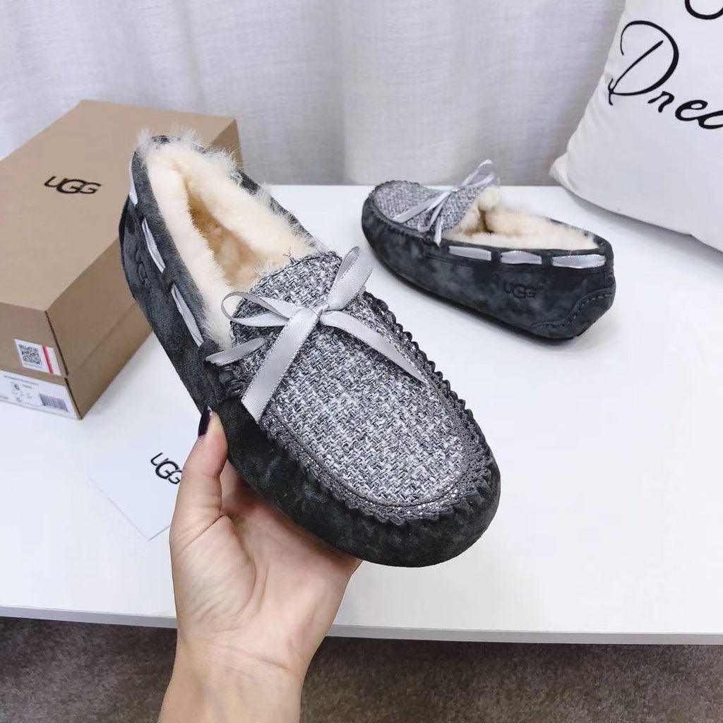 Grey Women's Driving Loafers | Elegant Chic Style