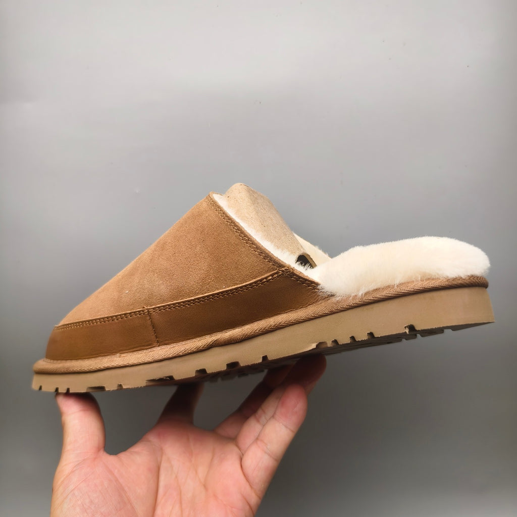 Chestnut Men's Plush Slippers | Ultra-Light Casual Style – In Stock