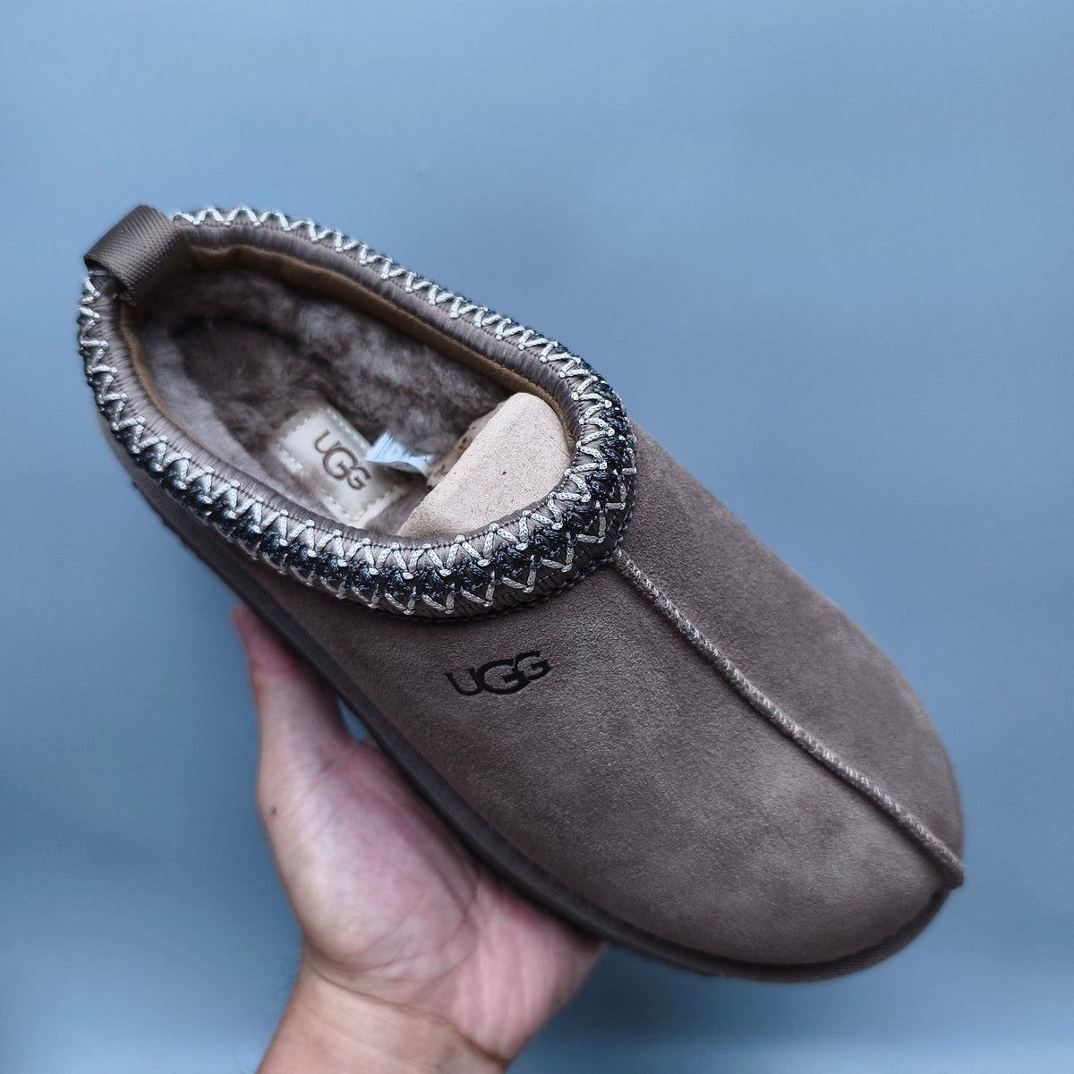 Walnut Ethnic Style Chunky Platform Casual Shoes | In Stock