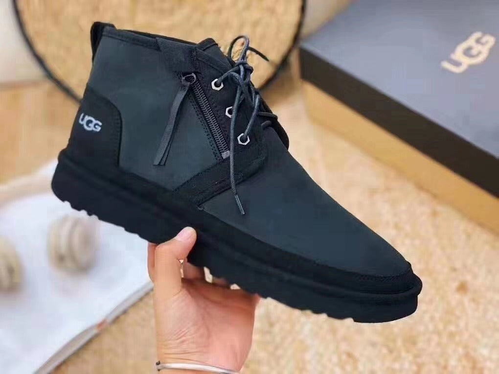 Black Neum Zip-Up Shoes | Upgraded Edition