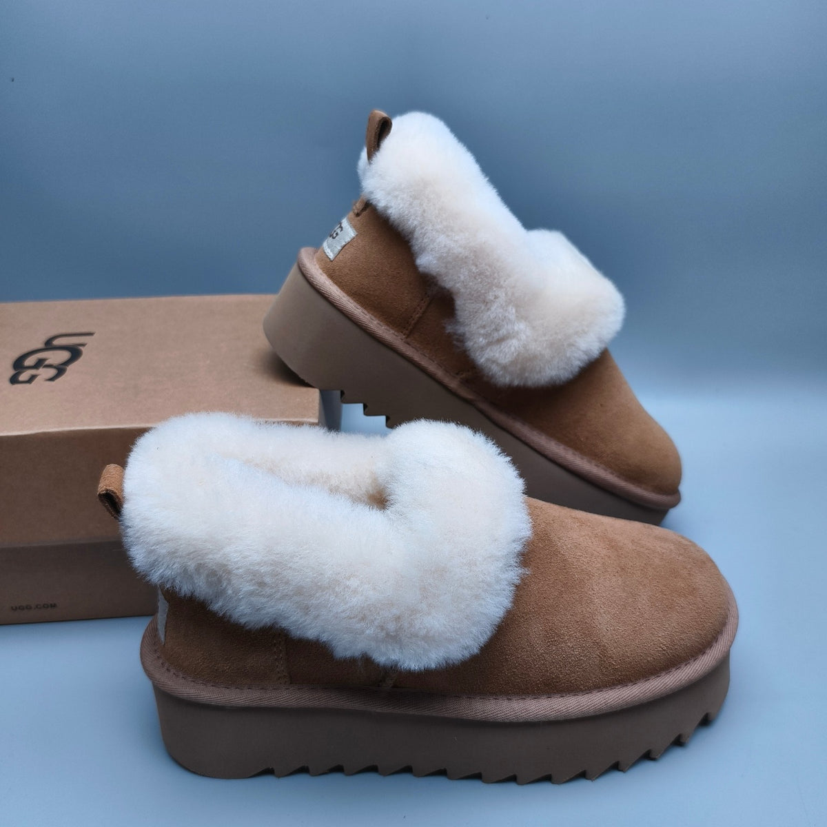 Chestnut Casual Shoes | Chunky Platform Style – In Stock