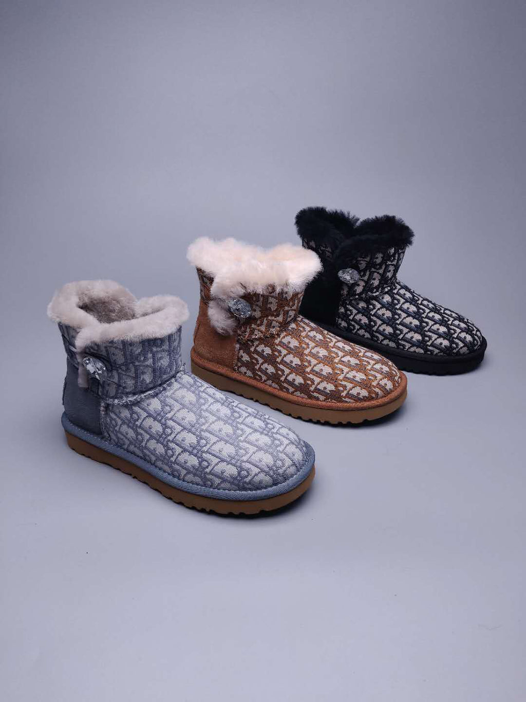 Chestnut Fabric-Textured Shoes | Statement Style – In Stock