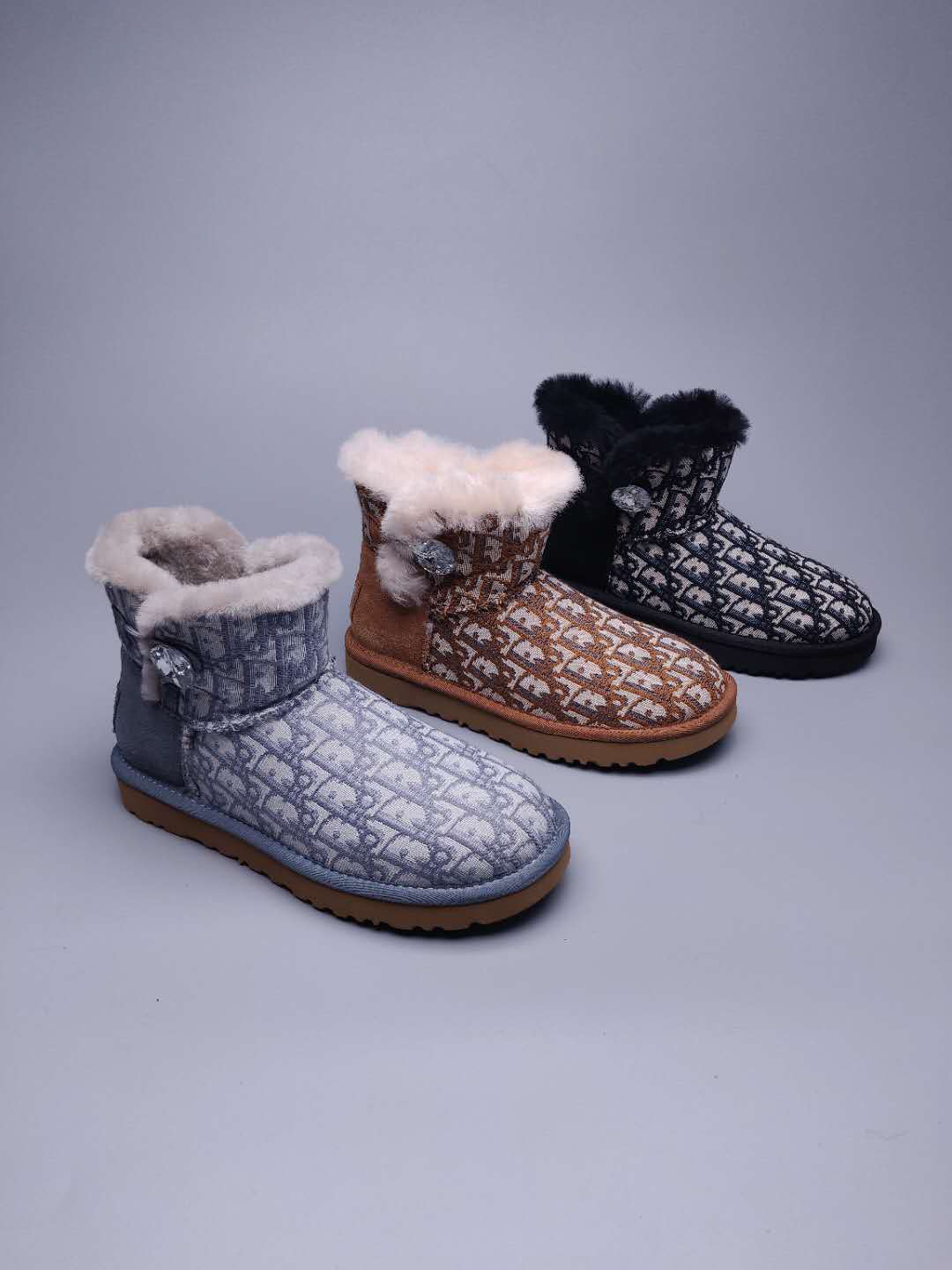 Chestnut Fabric-Textured Shoes | Statement Style – In Stock