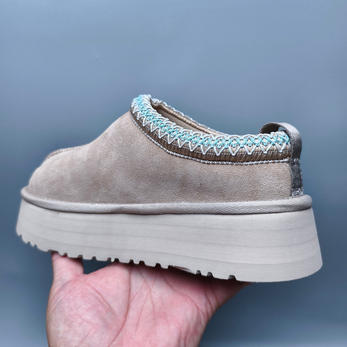 Beige Ethnic Style Chunky Platform Casual Shoes | In Stock