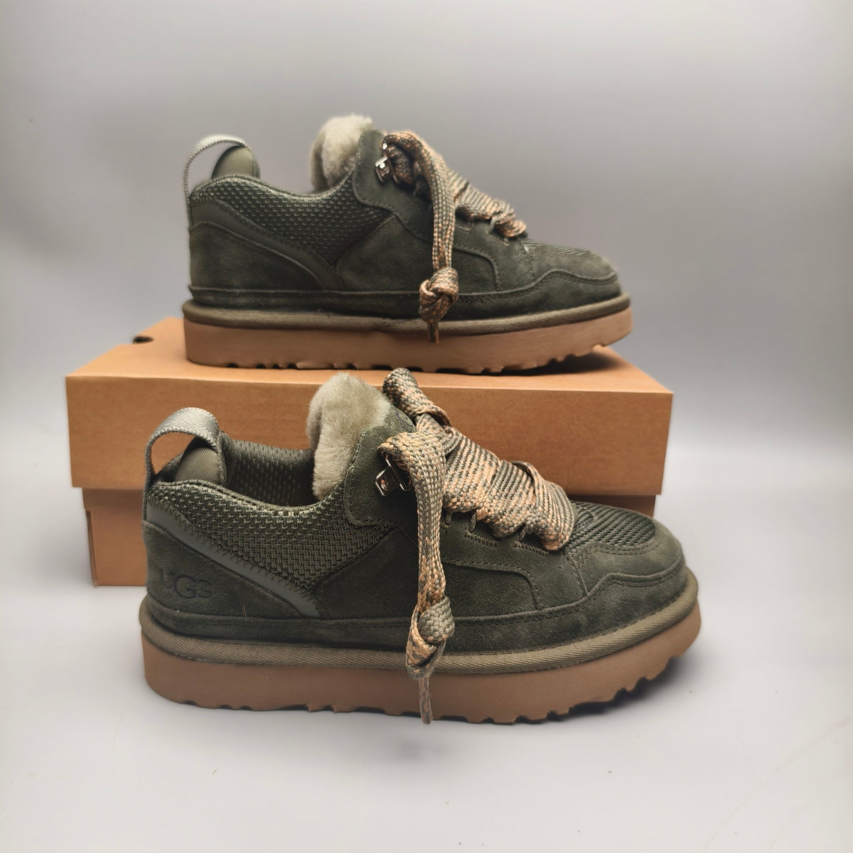 Green Unisex Casual Sneakers | Mesh Design – In Stock