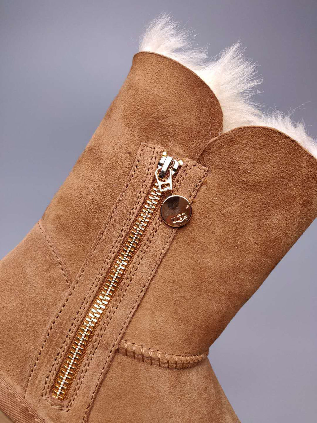 Chestnut Side Zip Mid-Calf Boots | In Stock