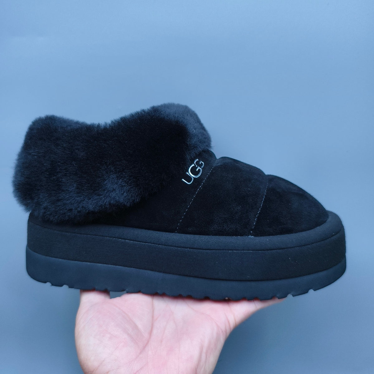 Black Platform Casual Shoes | Slip-On Style – In Stock