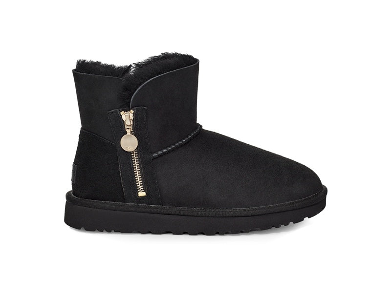 Black Side Zip Ankle Boots | In Stock