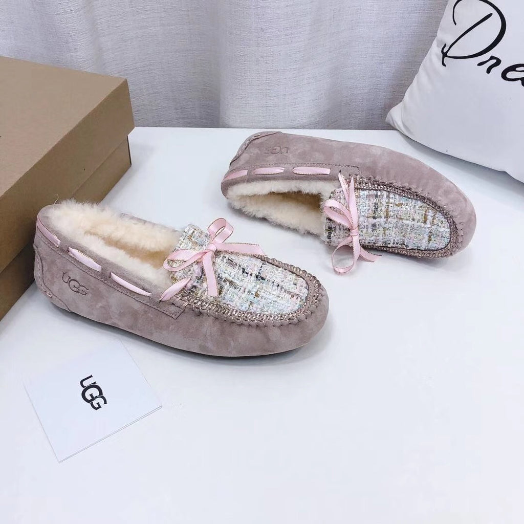 Dusty Pink Women's Driving Loafers | Elegant Chic Style