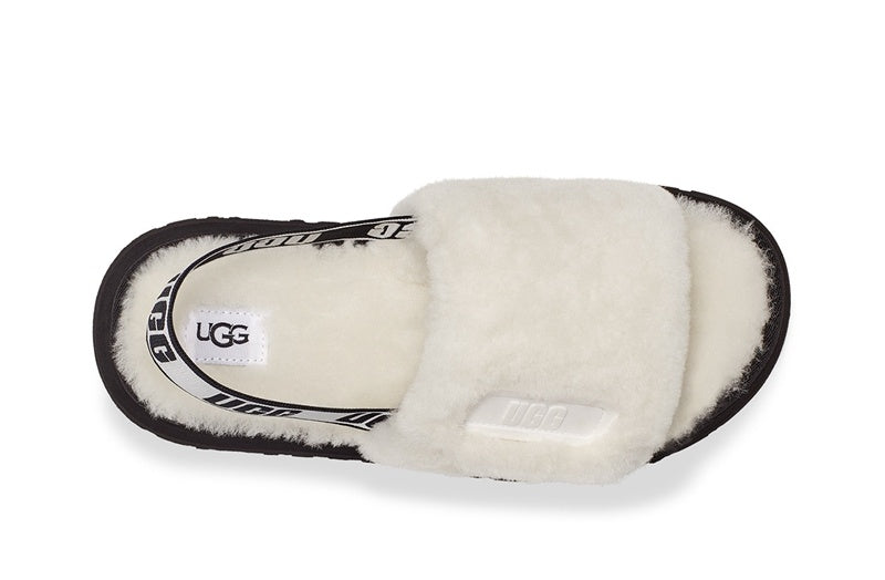 White Disco Fluffy Sandals | In Stock