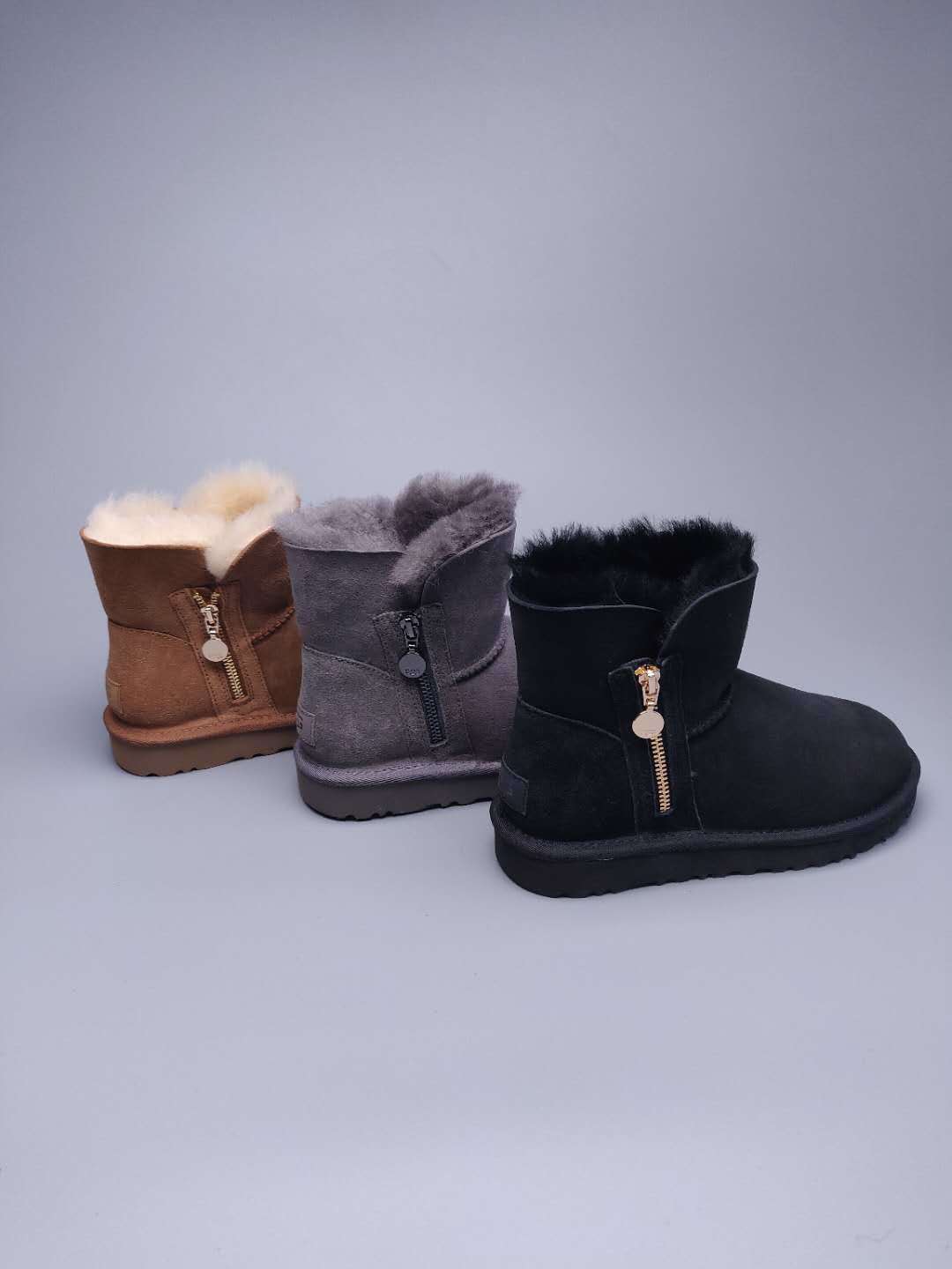 Chestnut Side Zip Ankle Boots | In Stock