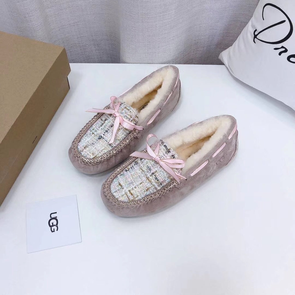 Dusty Pink Women's Driving Loafers | Elegant Chic Style