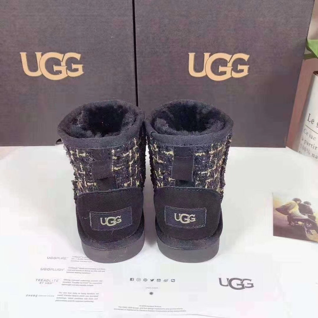 Chic Black Kids' Snow Boots | Elegant Winter Style