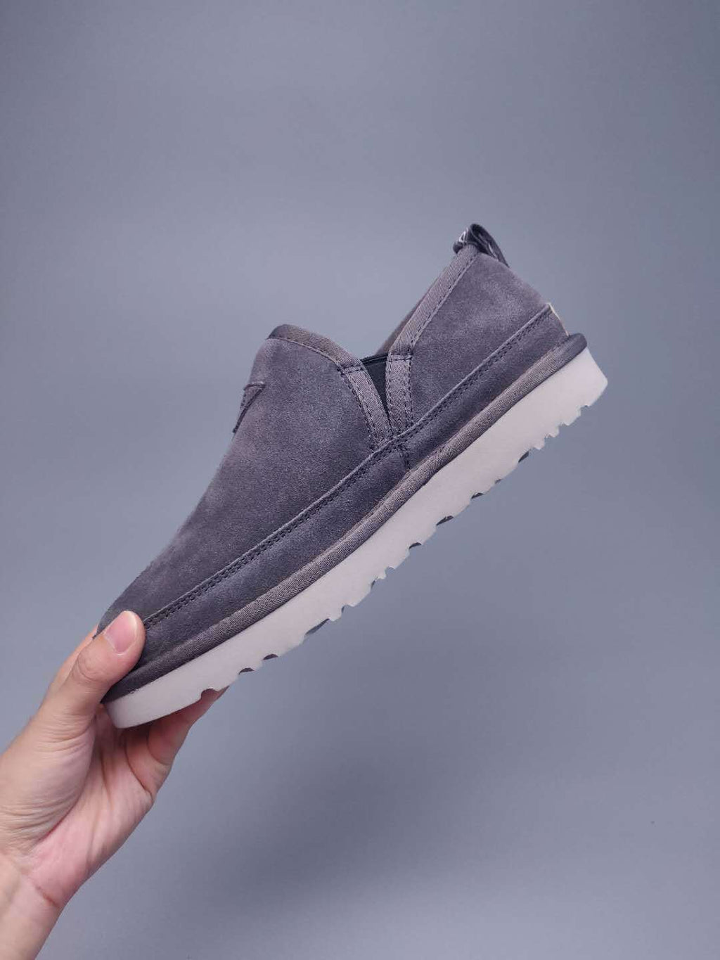 Men's Grey Slip-On Low-Top Sneakers | Easy Everyday Style – In Stock
