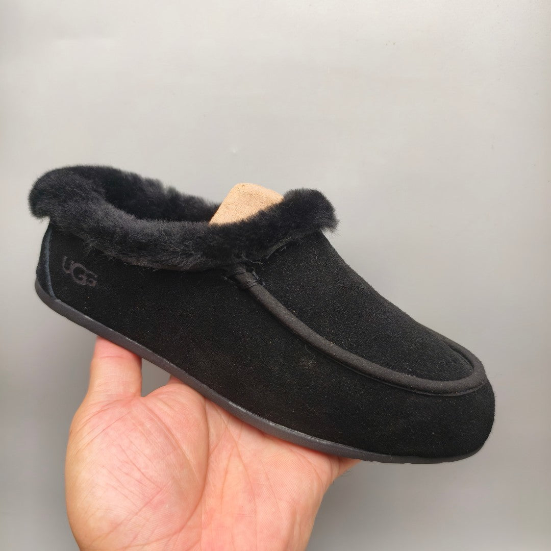 Black Slip-On Casual House Shoes | In Stock