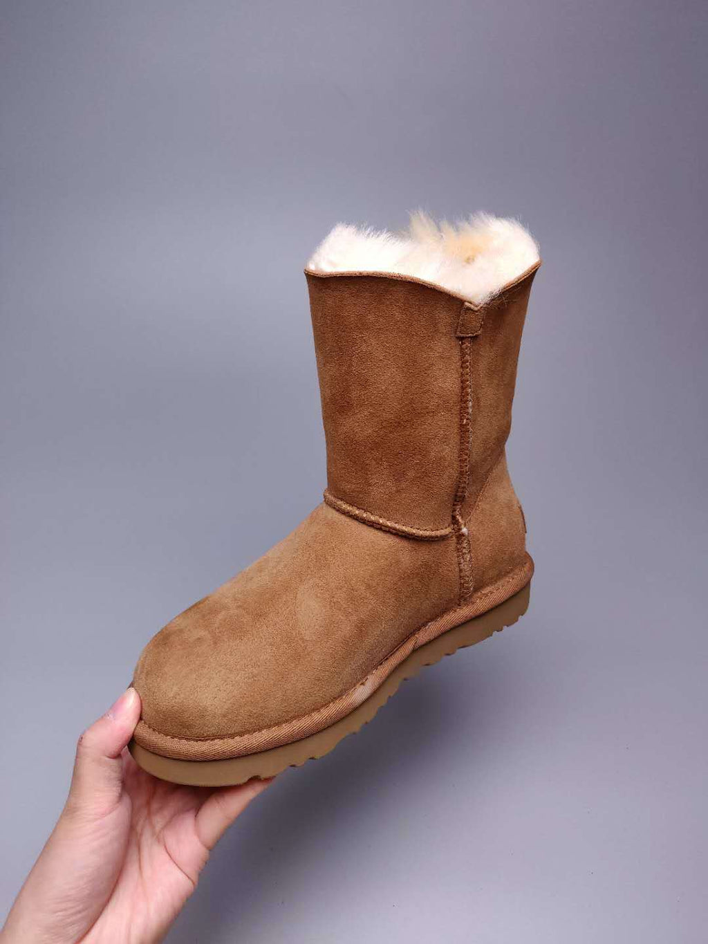 Chestnut Side Zip Mid-Calf Boots | In Stock