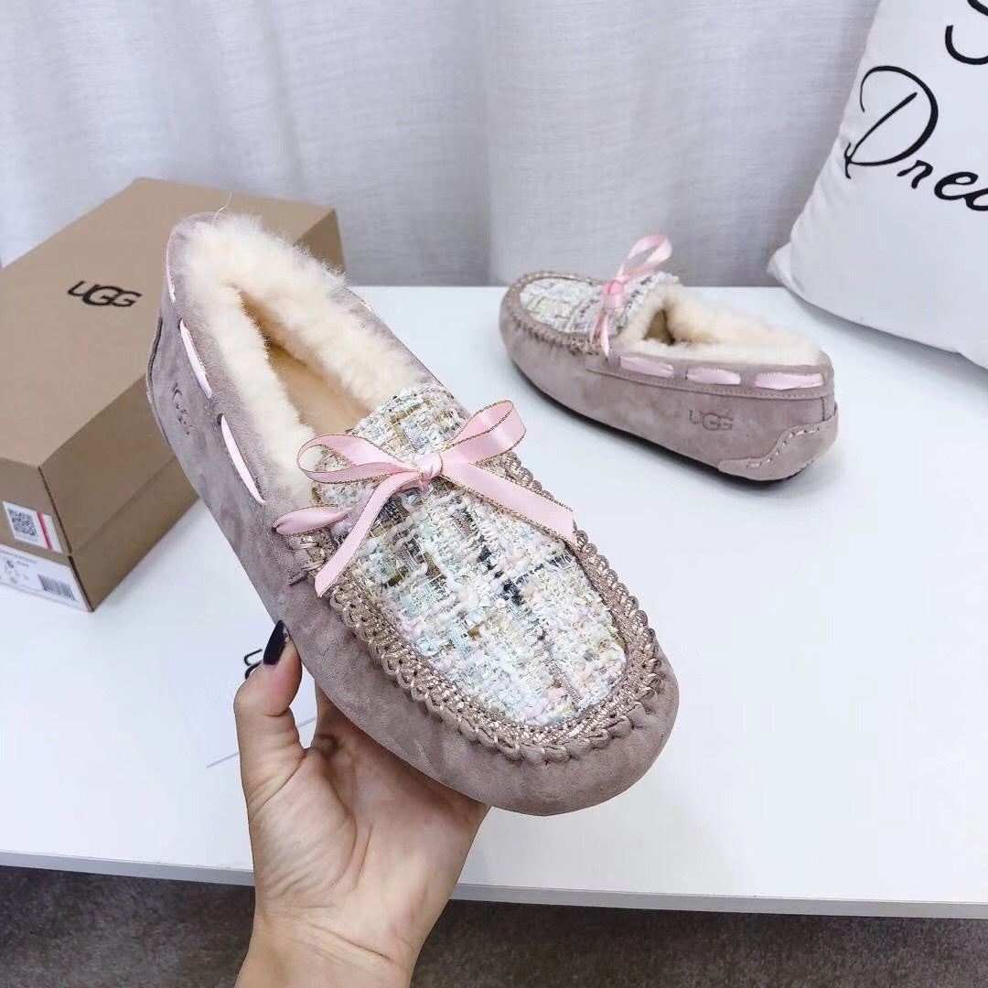 Dusty Pink Women's Driving Loafers | Elegant Chic Style