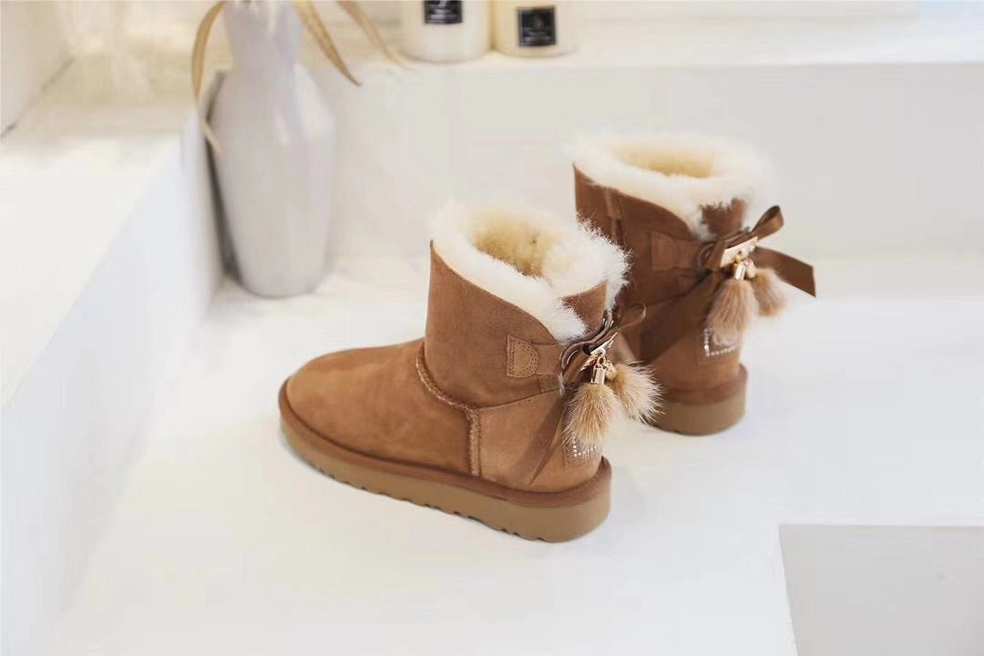 Chestnut Brown Snow Boots | Three-Way Styling – Model 6503